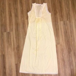 Vintage Christian Dior Nightgown Sheer Slip Lace
